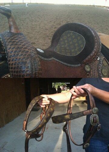 lv horse saddle|Western Saddle Horse Louis Vuitton Brown Leather Tack Set .